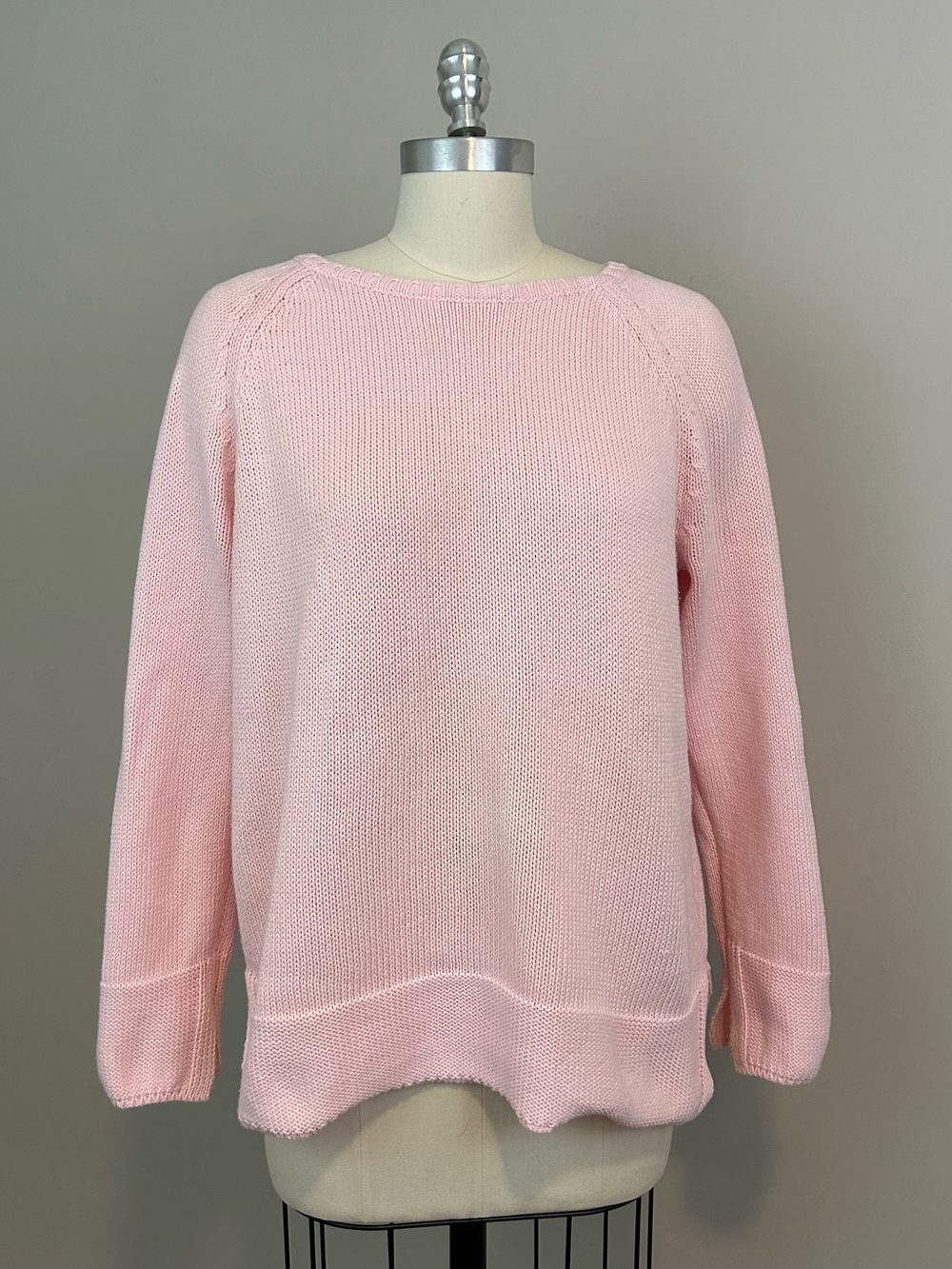 Amina Rubinacci Cotton 3 Season Sweater Sz 46 Pink